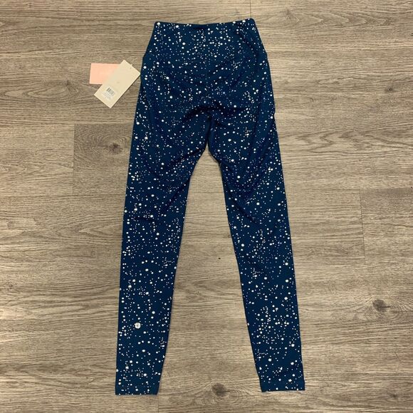 Soybu Leggings Womens XS Silver Stars 4Way Stretch UV Protect High Rise Fitted - Picture 3 of 12